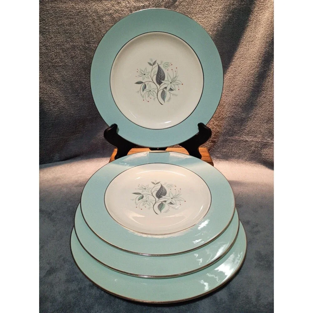 Set of 4 Vintage Homer Laughlin Eggshell Cavalier DIANNE 10